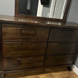 Queen Bed frame And Dresser