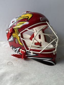 Rare Cooper Ed Belfour The Eagle Roller Deck Hockey Goalie Helmet Mask