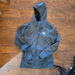 The North Face Haldee Raschel Hoodie Jacket Womens S Black Fleece Outdoor Zip