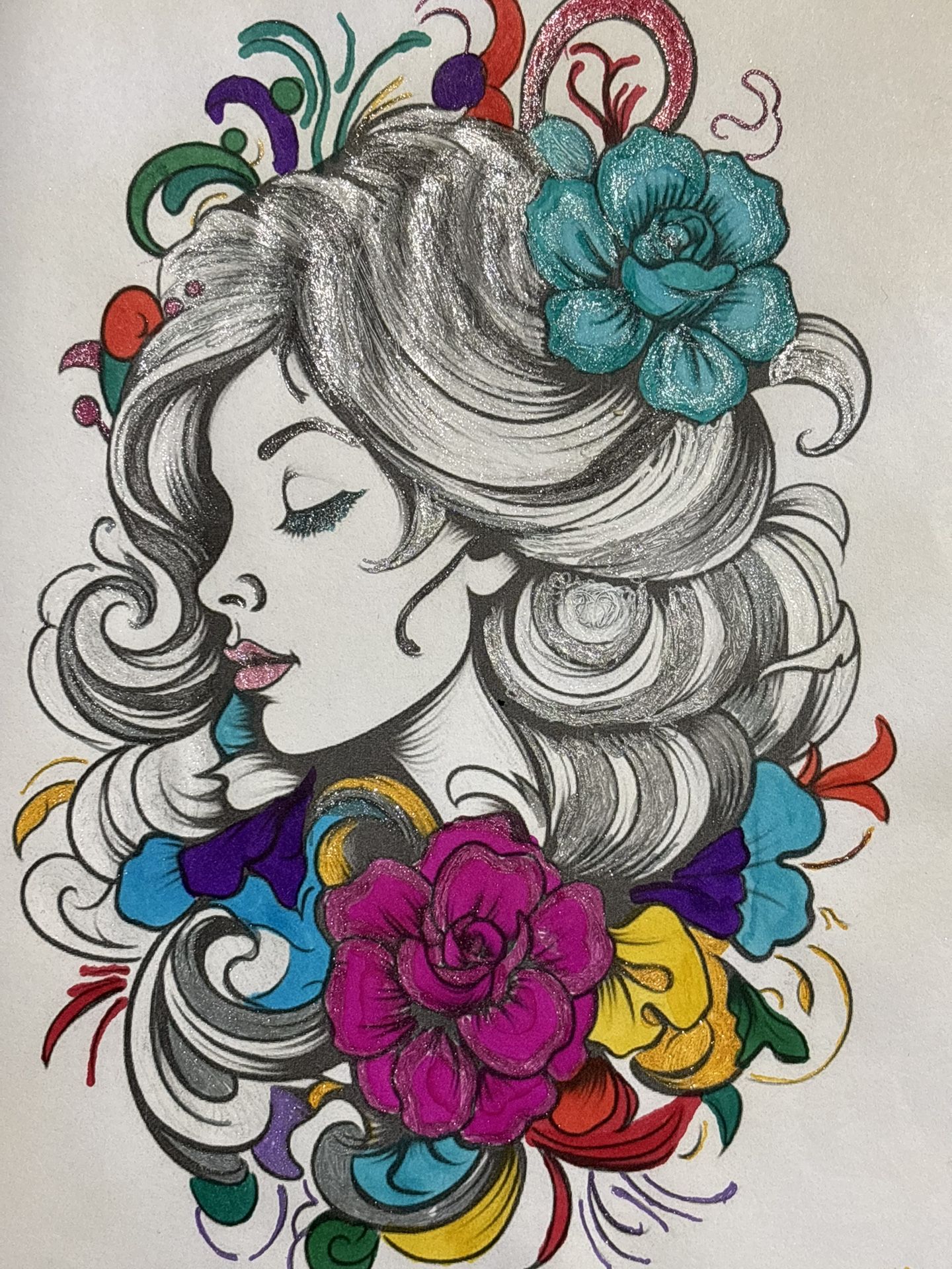 Hand Colored Tattoos