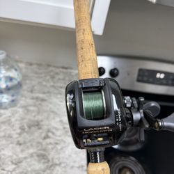Bass Pro Shops Rod + Lew’s Laser Baitcaster Combo (Needs Line)