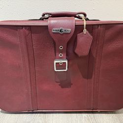 Vintage Suitcase w/ Laundry Bags