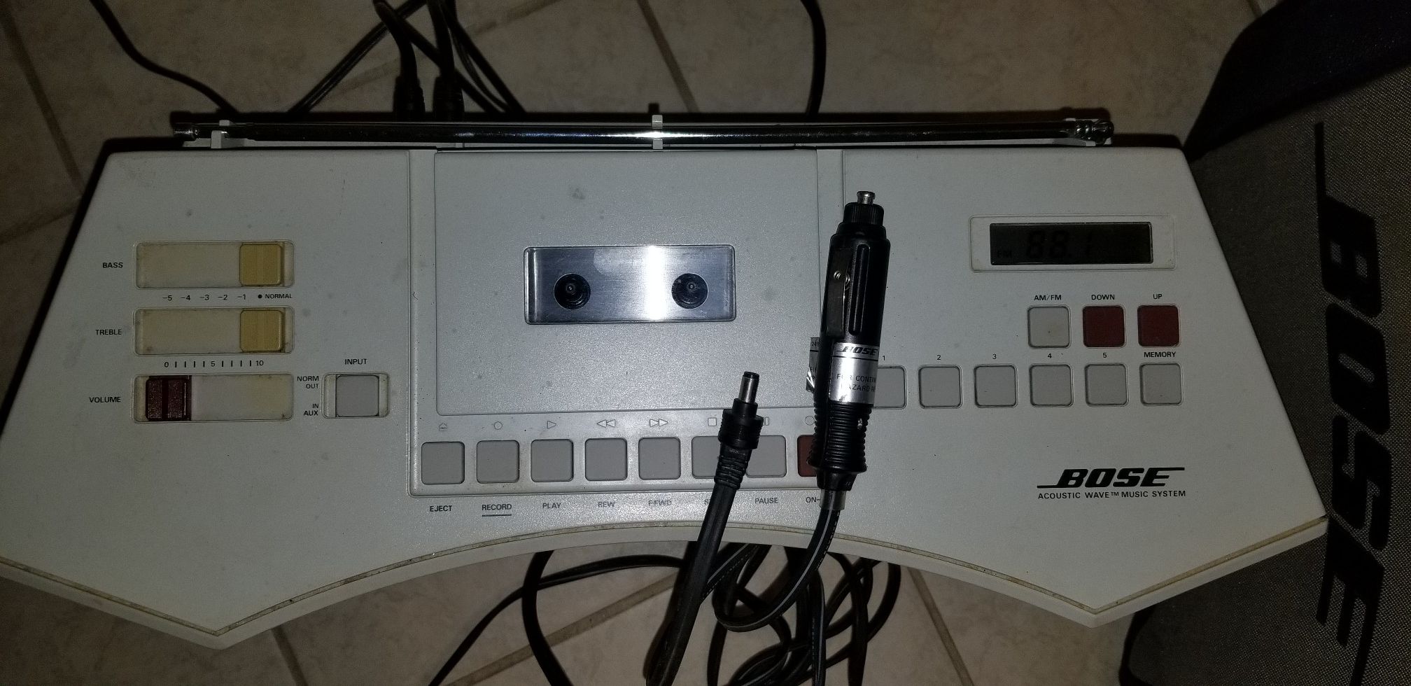 Bose/ acoustic wave stereo music system (MODEL AW-1)