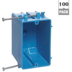 Case of  100 Carlon 18 cu in PVC 1-Gang New Work Electrical Switch & Outlet Box