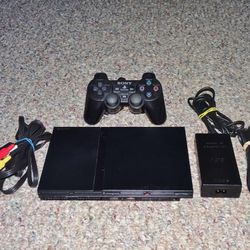 PS2 Slim w/ Controller & Cables