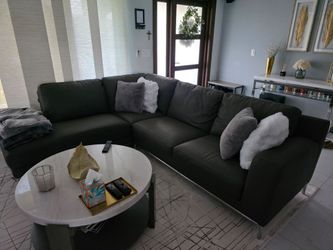 Hybrid leather sofa
