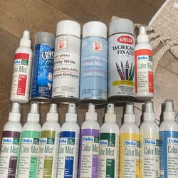 Color Mist & Design Master Spray Paints all NEW or barely used (15) qty