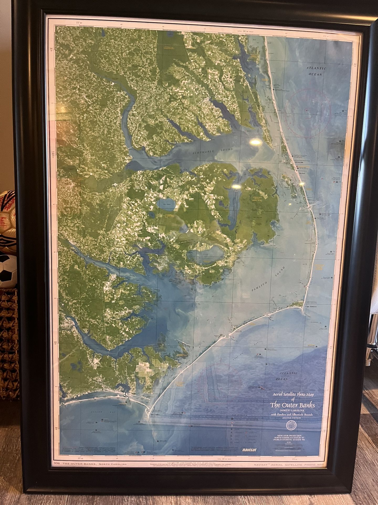 OBX Framed Map