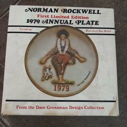 Norman Rockwell Leapfrog 1979 plate