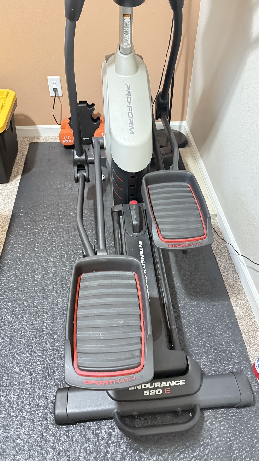 ProForm Endurance 520 E Elliptical with 19” Adjustable Stride and 5” Backlit Display