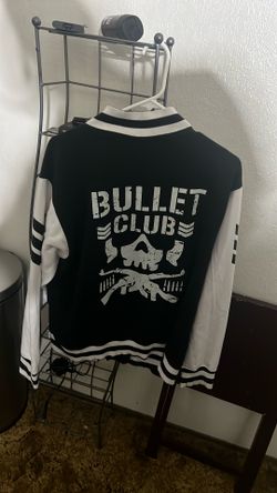 New Japan Pro Wrestling Bullet Club Button Snap Varsity jacket  (Size XL)