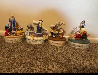 Disney Musical Memories  Limited Edition Set Of 4 Snow White, Pinocchio, Dumbo, Fantasia
