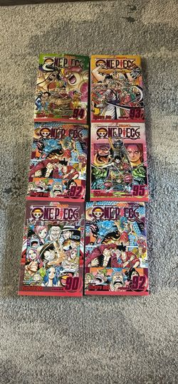 One Piece Manga Volumes 90–95 by Eiichiro Oda