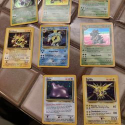 Pokemon Cards Lot 90s Lot Of 8pcs 