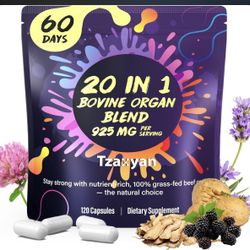 Tzaxyan 20 In 1 Bovine organ blend 