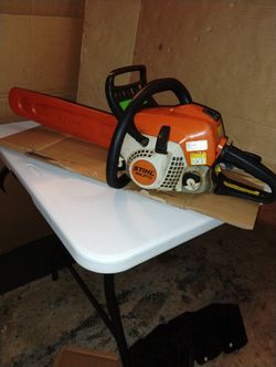 Stihl Chainsaw Ms211c Model Chain Saw Landscaping Tool Equipment