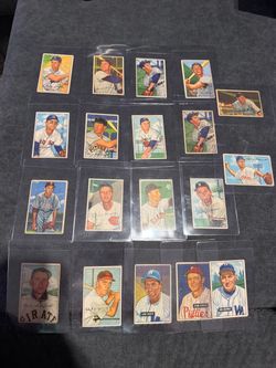 (20) 1951 & 52 bowman baseball cards