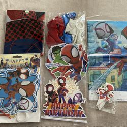 Marvel Spidey and His Amazing Friends Birthday Party Decoration Pack