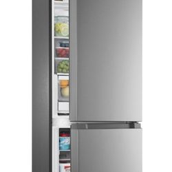 Stainless steel Insignia Bottom Freezer Refrigerator