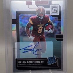 2022 Donruss Optic - Brian Robinson Rated Rookie Auto Silver Prizm /125 RC