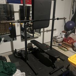 Squat Rack And Bench