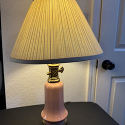 Vintage Pink Lamp