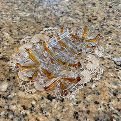 Amber Colored Small Trays 