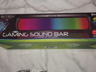 Bytech Gaming Sound Bar with Rainbow LED Light