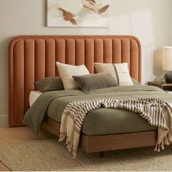 Basi Queen Bed Frame - Walnut