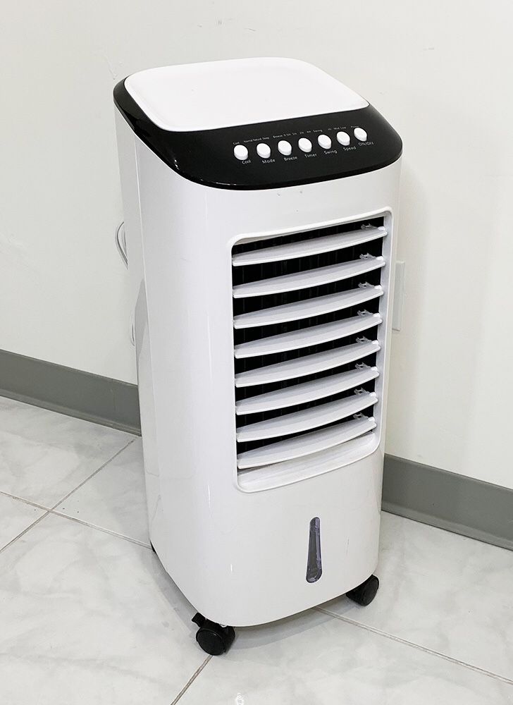 New $75 Portable 11x11x27” Evaporative Air Cooler Fan Indoor Cooling Humidifier w/ Remote Control