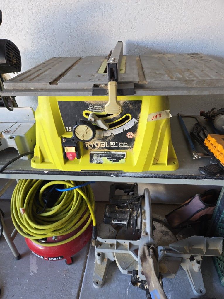 Ryobi Table Saw And delta Shop  Master Used But Good 