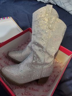 Little girls size 9 sparkling cowboy boots