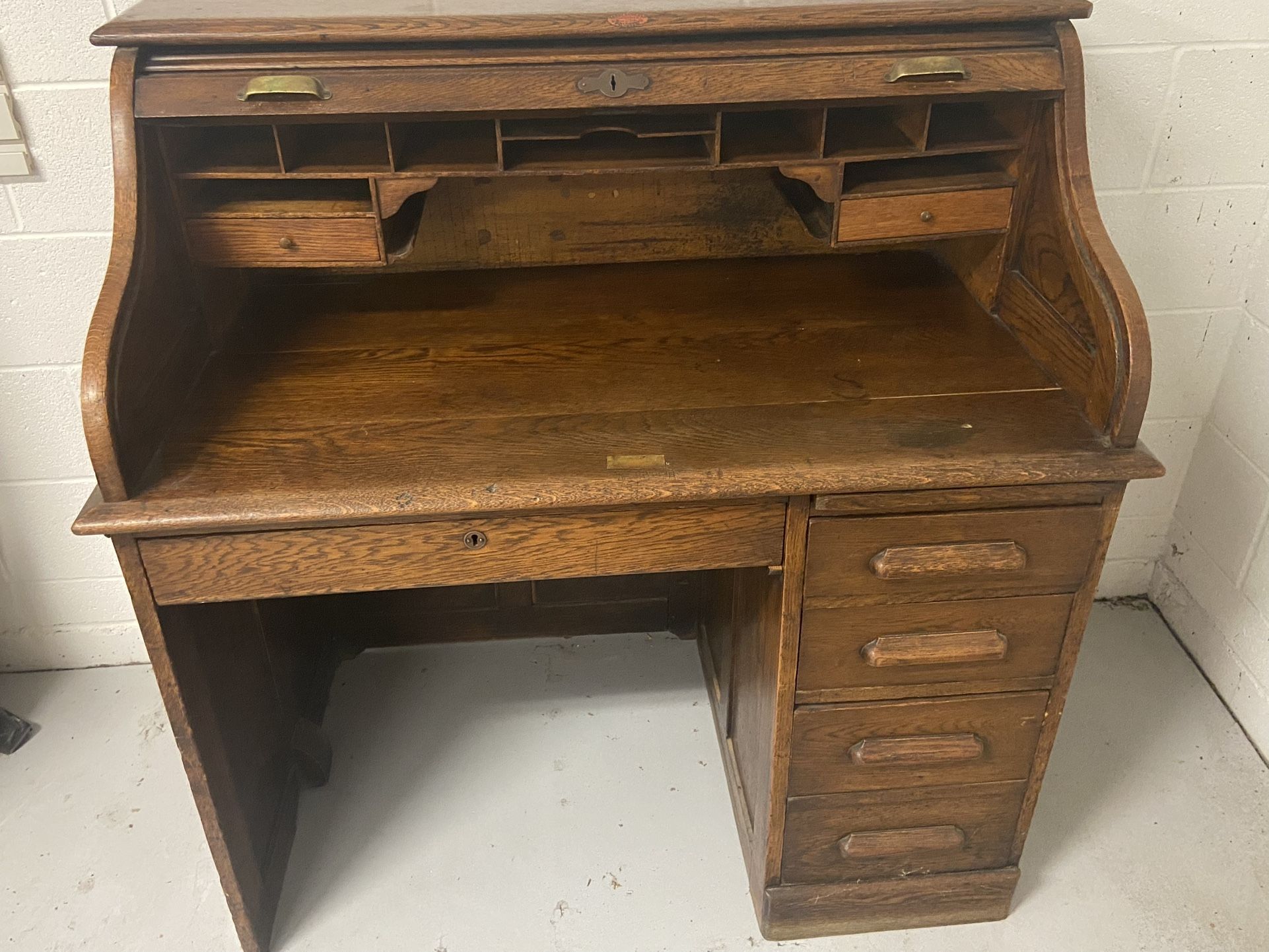 petite antique roll top desk Antique