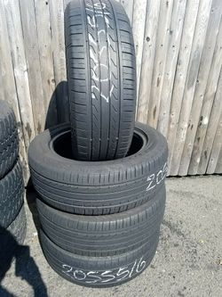 205/55/16 starfire rev 2.0, set of 4, 70%, tread 7/32, great condition $150 for 4 tires .