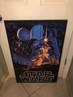 Canvas Star Wars poster
