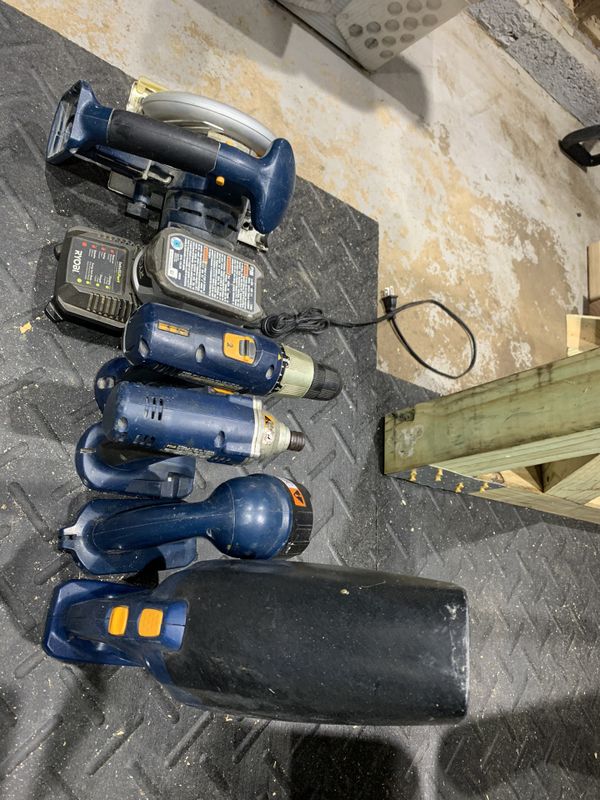 Ryobi Blue 18v tool set for Sale in Teaneck, NJ OfferUp