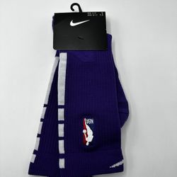 Nike Elite NBA Socks Purple Mens 8-12 NEW 