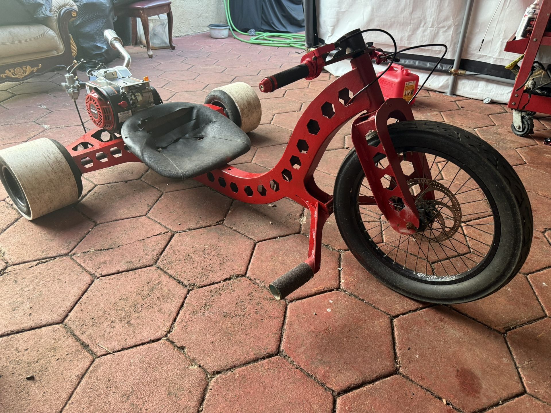 Drift Trike With Brand New Ghost Predator Not Even Broken In Yet