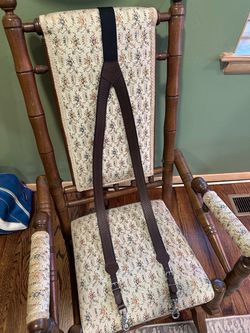 Brand new Dark Brown Leather Suspenders with Metal Clips