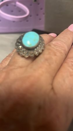 Genuine Stone Cocktail Ring