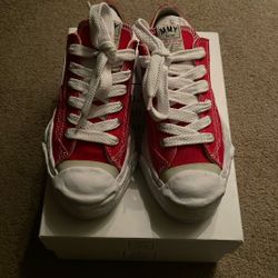 Maison Mihara Yasuhiro Hank OG Canvas Low (Red)