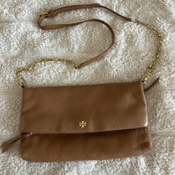Tory Burch Brown Leather Crossbody