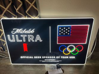 Michelob Ultra Team USA Olympics LED Light Sign