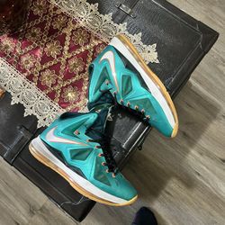 Lebron 10 Miami Dolphins Size 9.5