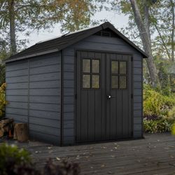 7.5 ft x 7 ft. Keter Newton Large Premium Outdoor Storage Shed 