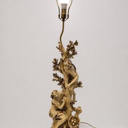 Vintage Figural Lamp —cherubs/Putti Sculptural Base