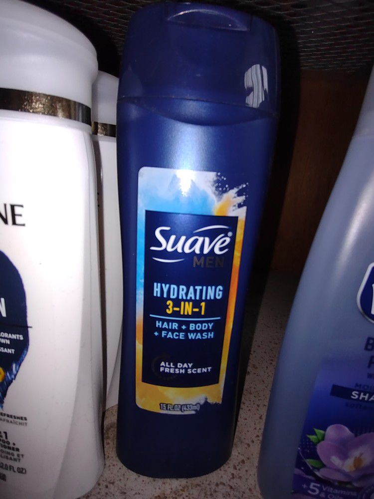 Suave 3 In 1 Hair, Body, Face Wash
