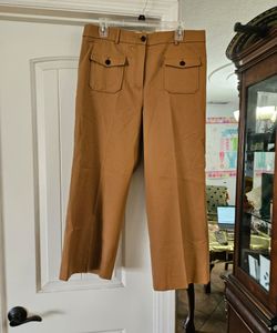 J.Crew Brown Tan Wide Leg Pants Size 12