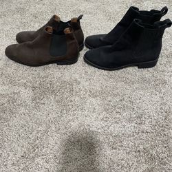 Chelsea Boots Size 8 1/2 Brown And Black 