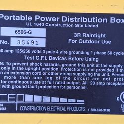 Portable Power Distribution Box